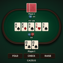 Cazeus - Poker Table Game - Texas Hold'em